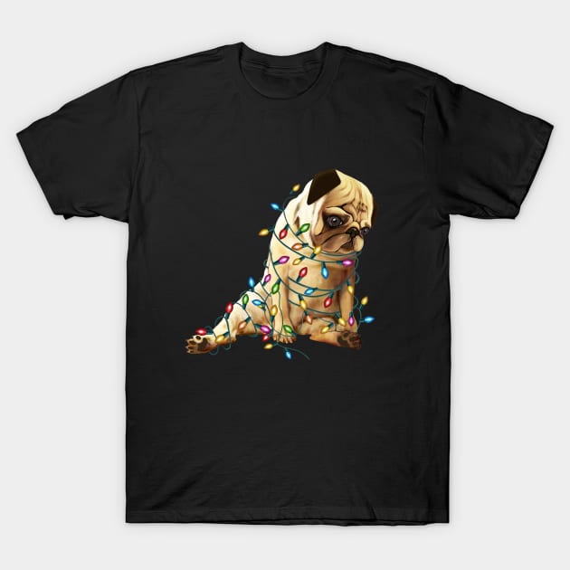 Pug lovers christmas time T-Shirt by Collagedream